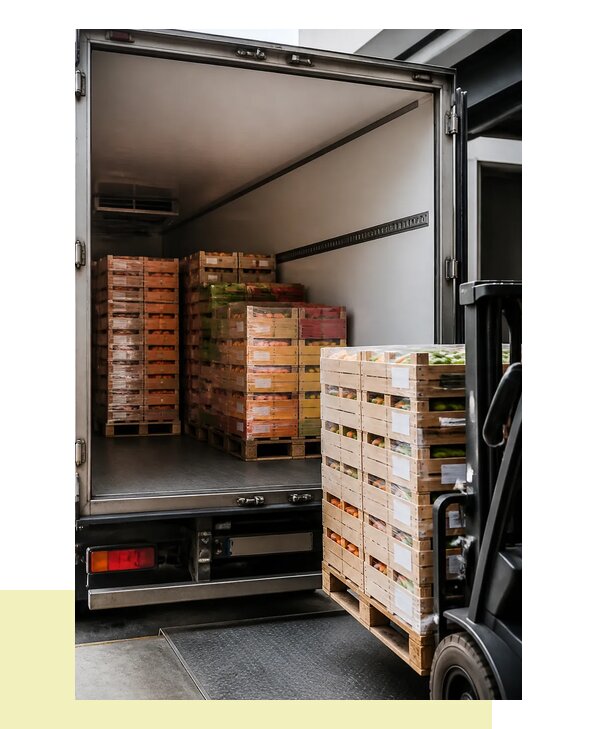 Перевозка сельхозпродукции на паллетах с доставкой в Ленинск-Кузнецкого